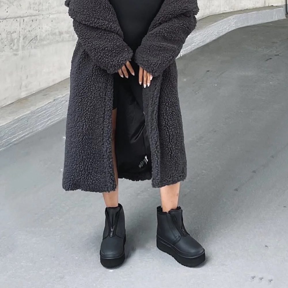 Black Ugg Neumel Zip Front